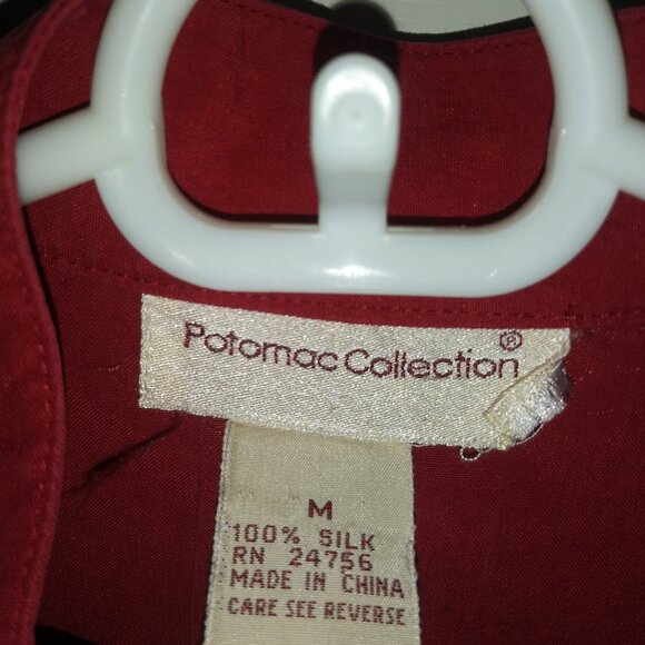 Potomac Collection Misses Silk Blouse size M - Picture 3 of 4